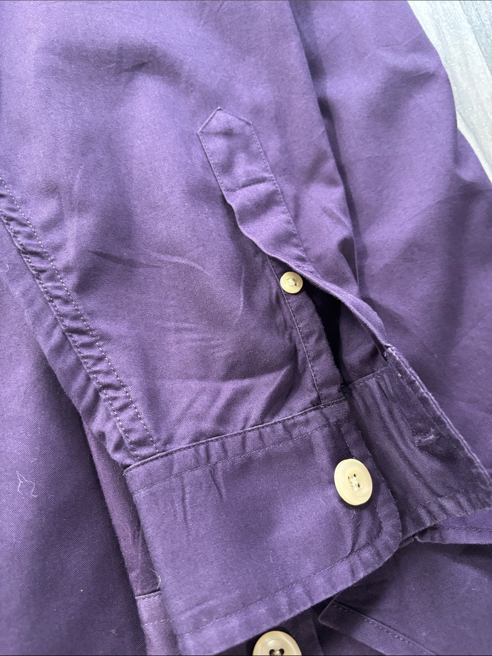 Lauren Ralph Lauren Purple Casual Button-Down Shirt - Picture 8 of 9